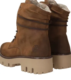 Rieker Veterboots Cognac Dames|DAMES Boots