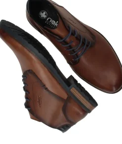 Rieker Veterschoenen Cognac Heren|Heren Veterschoenen
