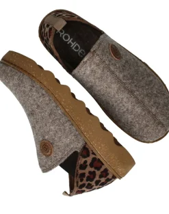 Rohde Pantoffels Beige Dames|DAMES Pantoffels