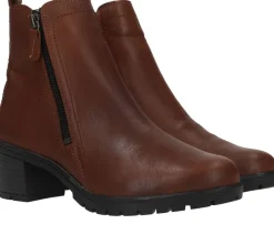 Sens Enkellaarsjes Cognac Dames|DAMES Comfort|Enkellaarsjes