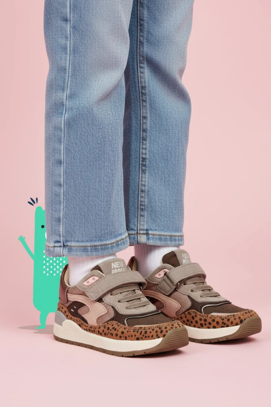 Shoesme Sneakers Bruin Meisjes| Sneakers