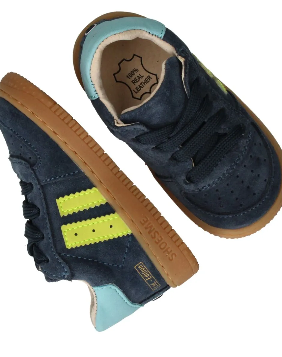 Shoesme Veterschoenen Blauw Jongens| Sneakers