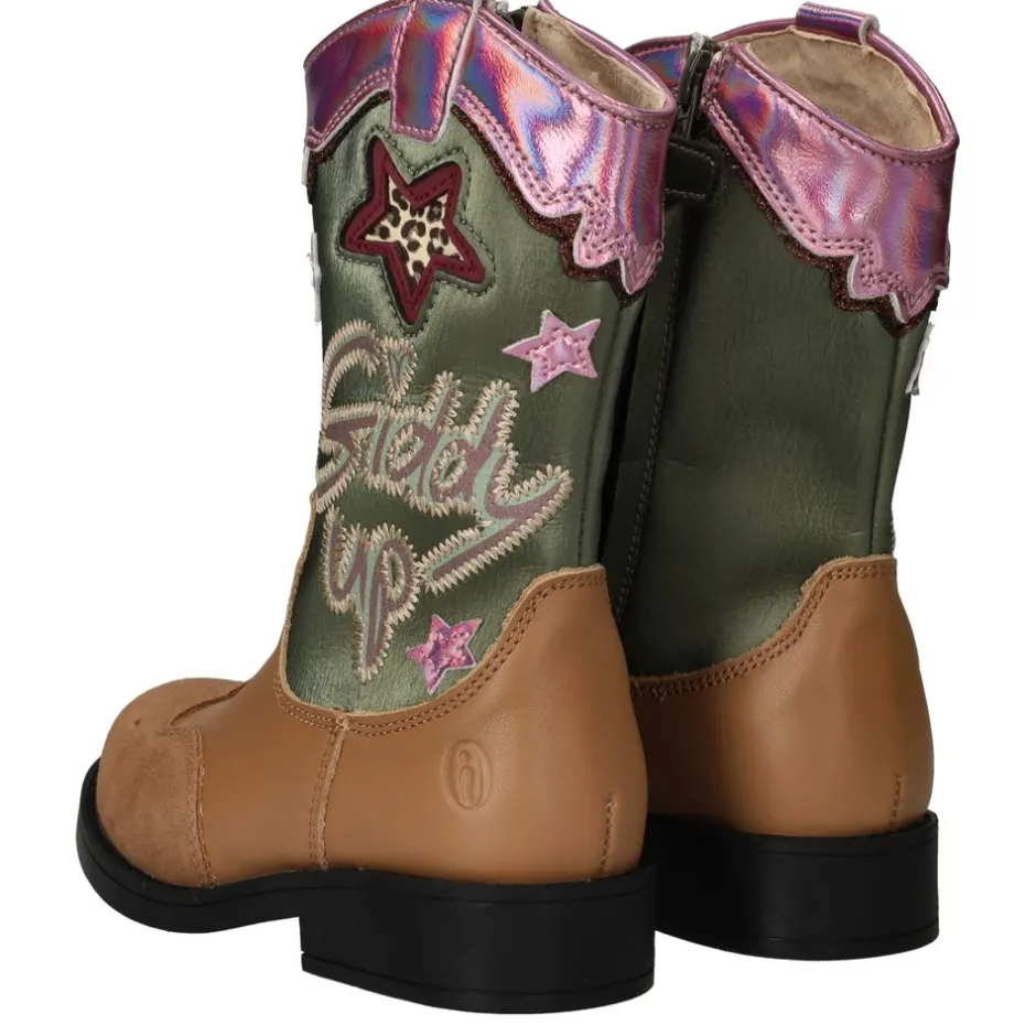 Shoesme Westernboots Bruin Meisjes| Laarzen|Boots