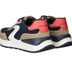 Skechers Fury Dury Lace Low Sneakers Bruin Heren|Heren Sneakers