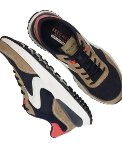 Skechers Fury Dury Lace Low Sneakers Bruin Heren|Heren Sneakers