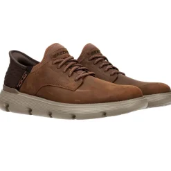 Skechers Hands Free Slip-ins Garza-Gervin Wide Instappers Cognac Heren|Heren Instappers|Comfort