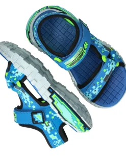 Skechers Mega Splash 4K Sandalen Blauw Jongens| Sandalen