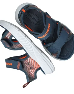 Skechers Microspec Splash Sandalen Blauw Jongens| Sandalen