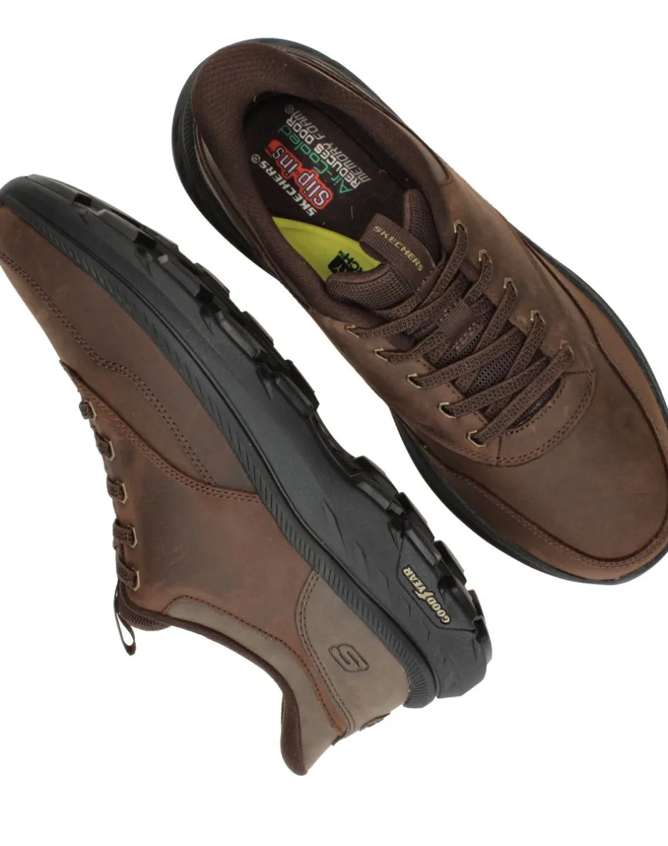 Skechers Slip-Ins Pollard Brax Instappers Heren|Heren Instappers|Comfort
