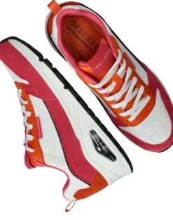 Skechers Uno 2 Much Fun Sneakers Roze Dames|DAMES Sneakers