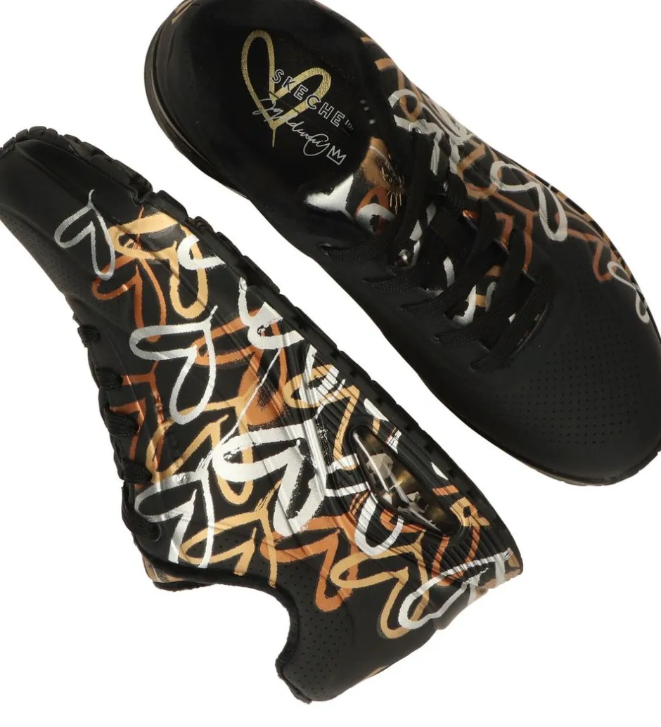 Skechers X JGoldcrown Uno Metallic Sneakers Dames|DAMES Sneakers