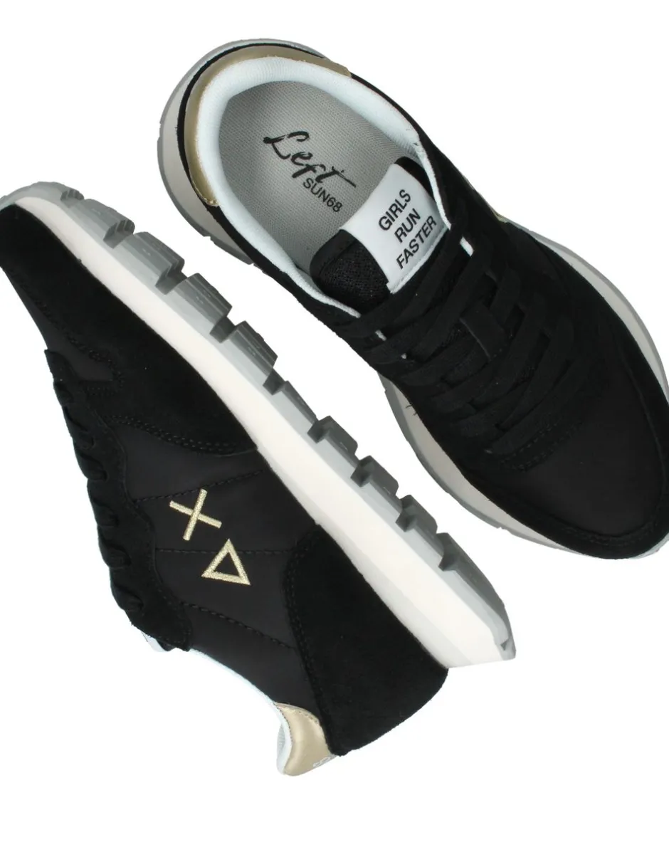 SUN68 Ally Gold Silver Sneakers Zilver Dames|DAMES Sneakers