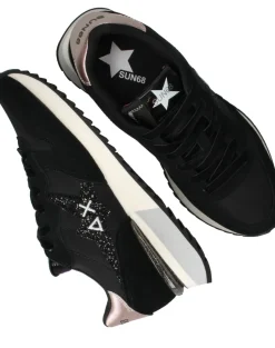 SUN68 Stargirl glitter logo Sneakers Dames|DAMES Sneakers