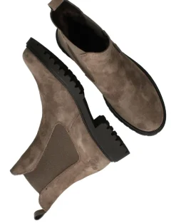 Tamaris Chelseaboots Taupe Dames|DAMES Boots