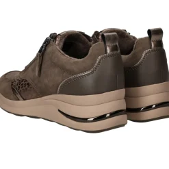 Tamaris comfort Sneakers Taupe Dames|DAMES Comfort|Sneakers