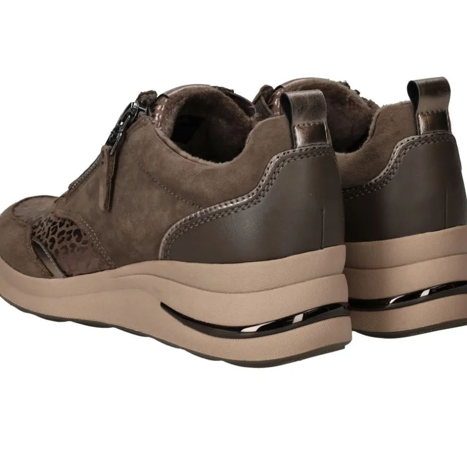 Tamaris comfort Sneakers Taupe Dames|DAMES Comfort|Sneakers