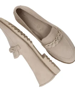 Tamaris Instappers Taupe Dames|DAMES Instappers