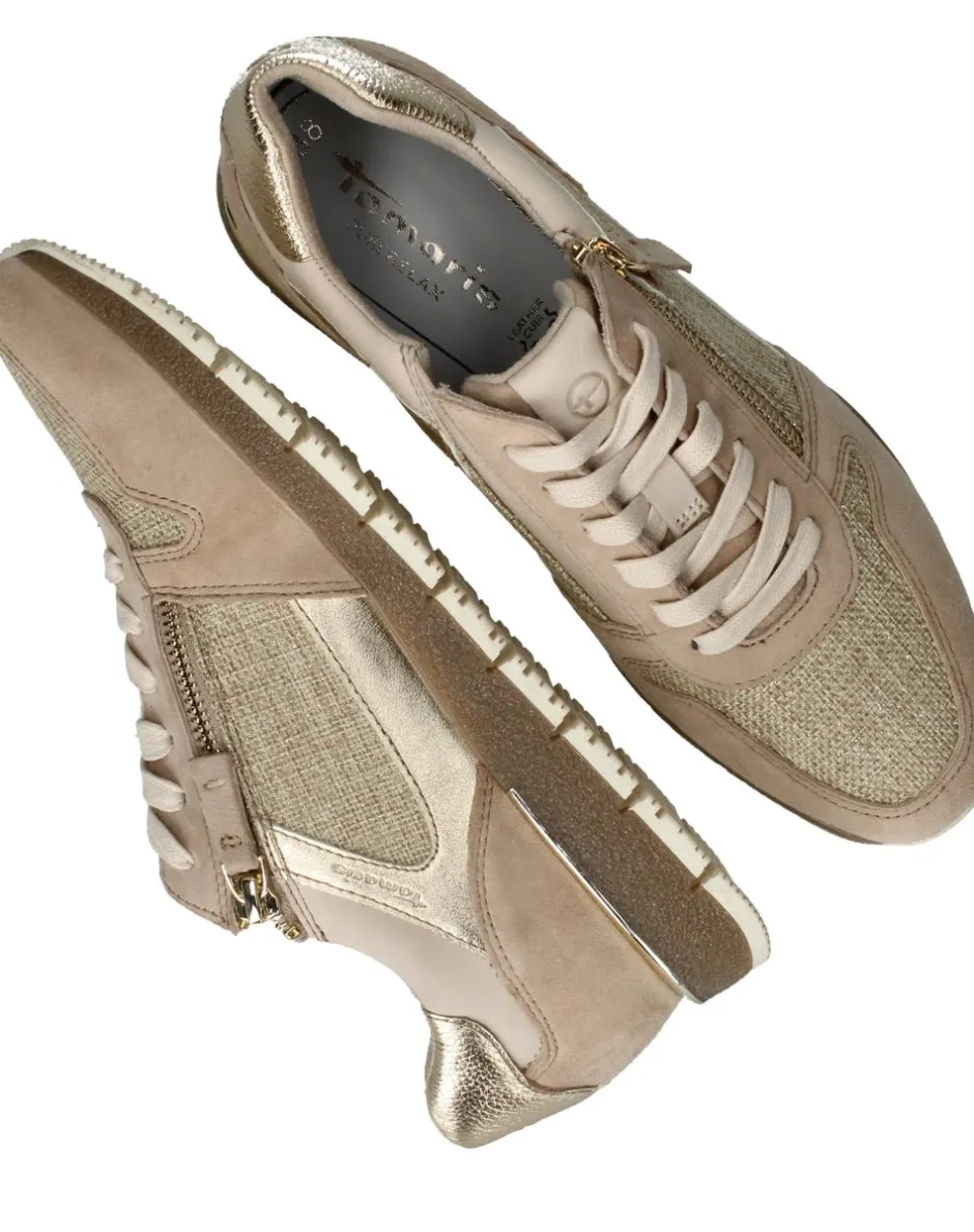 Tamaris Sneakers Beige Dames|DAMES Sneakers