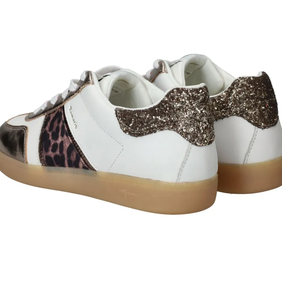 Tamaris Sneakers Zilver Dames|DAMES Veterschoenen|Sneakers