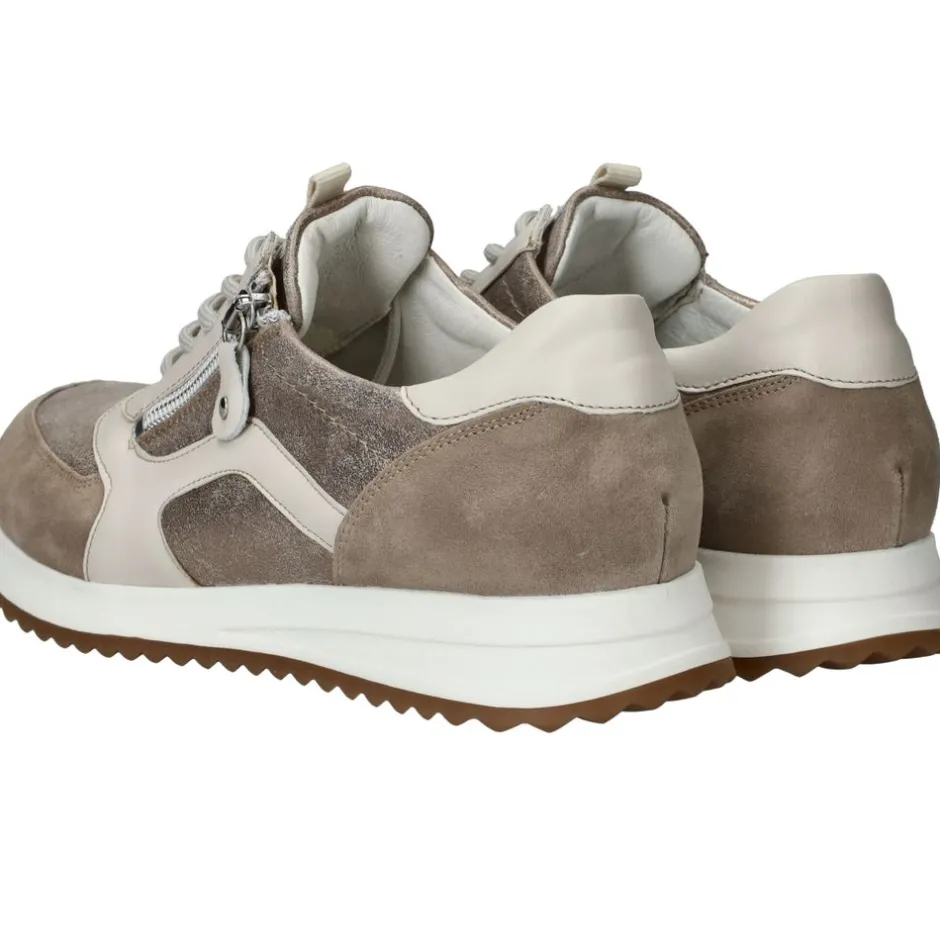 Waldlaufer Vicky Sneakers Taupe Dames|DAMES Comfort|Sneakers
