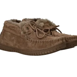 Warmbat Bunya Pantoffels Bruin Dames|DAMES Pantoffels