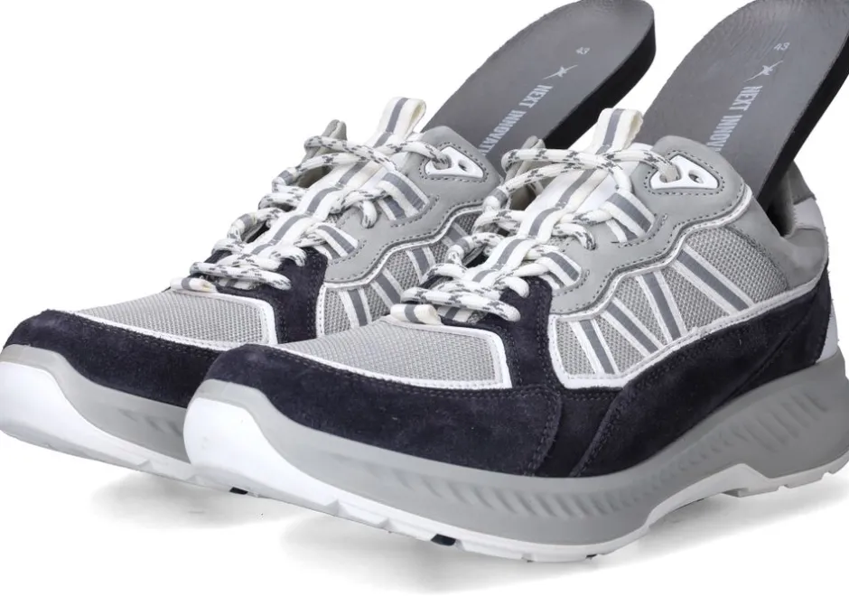 Xsensible Colorado Stretchwalker Sneakers Grijs Heren|Heren Veterschoenen|Comfort