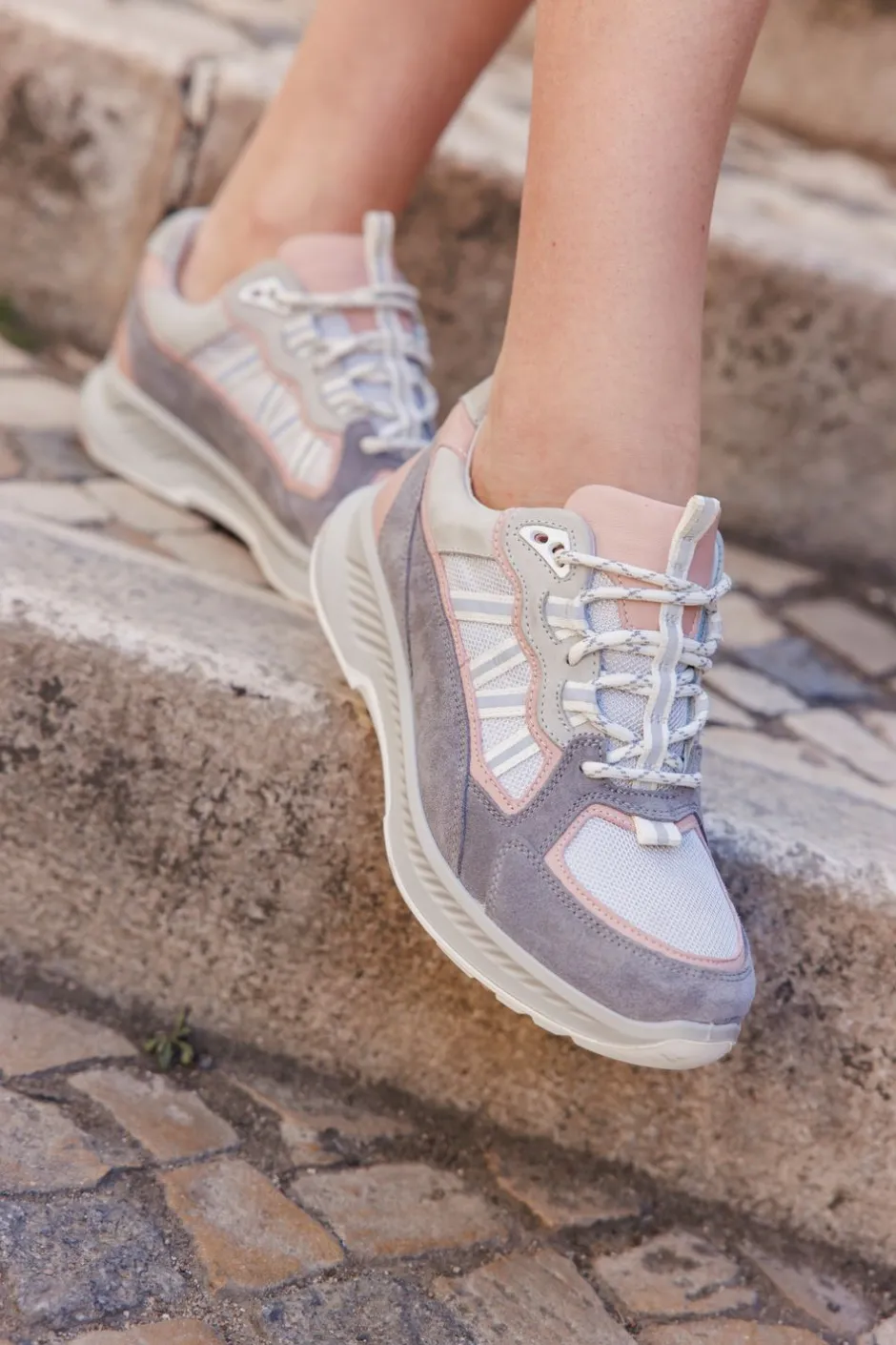 Xsensible Colorado Stretchwalker Sneakers Dames|DAMES Veterschoenen|Comfort