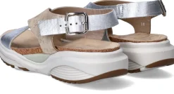 Xsensible Corfu Stretchwalker Sandalen Goud Dames|DAMES Sandalen
