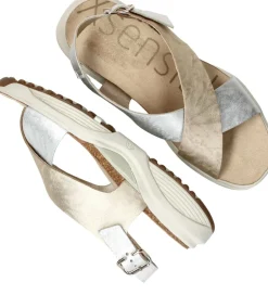 Xsensible Corfu Stretchwalker Sandalen Goud Dames|DAMES Sandalen