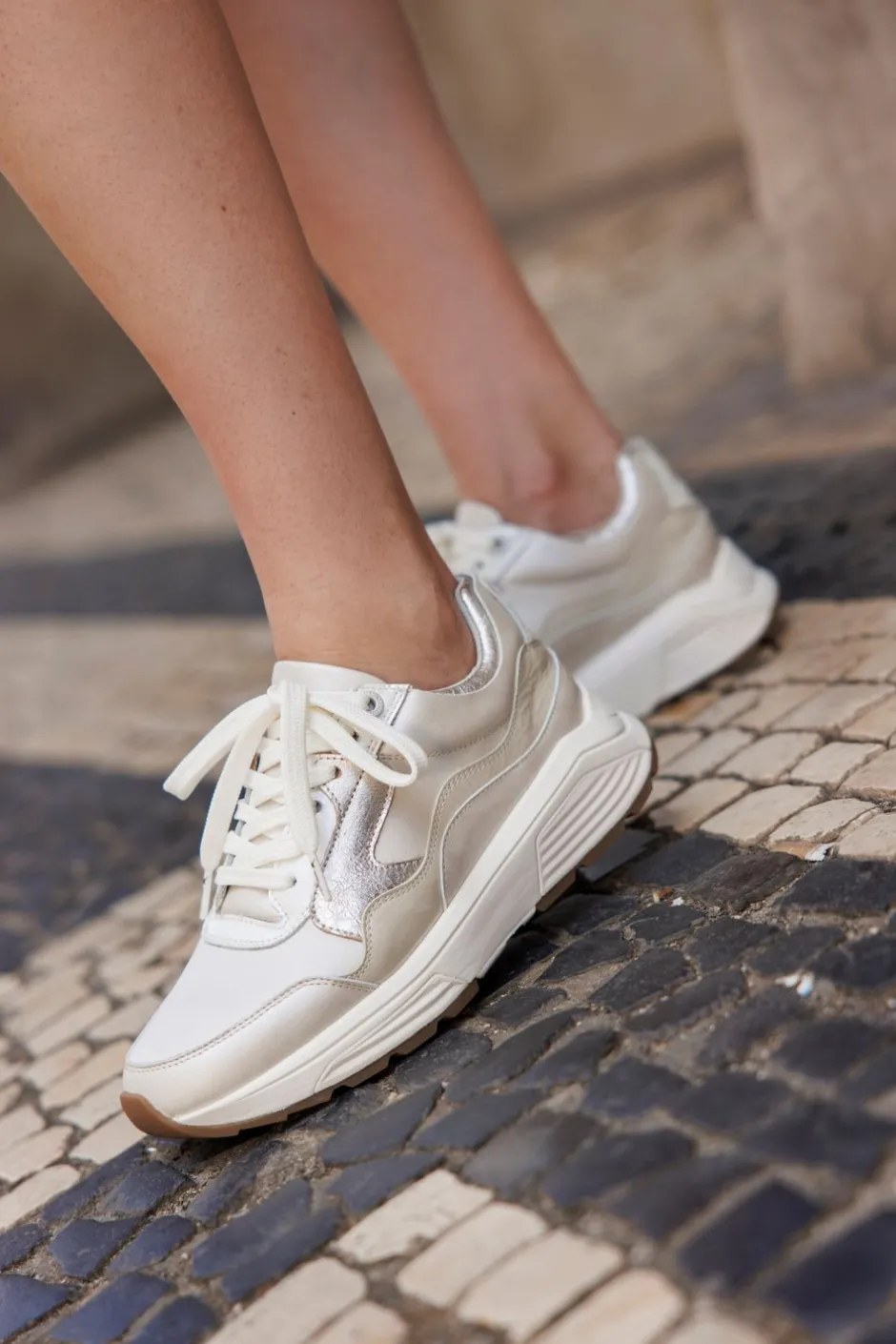 Xsensible Golden Gate Stretchwalker Sneakers Dames|DAMES Veterschoenen|Comfort