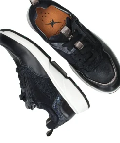 Xsensible Grenoble Stretchwalker Sneakers Dames|DAMES Veterschoenen|Comfort