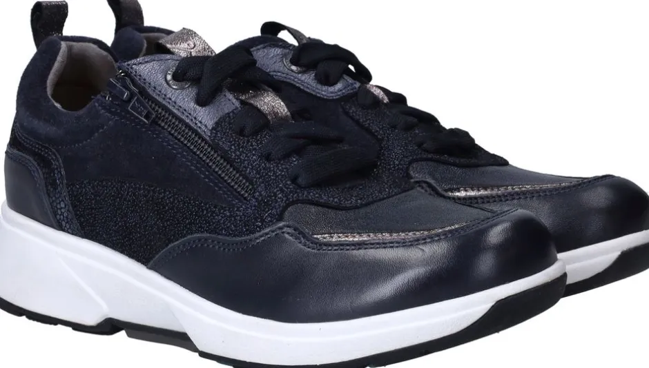 Xsensible Grenoble Stretchwalker Sneakers Dames|DAMES Veterschoenen|Comfort