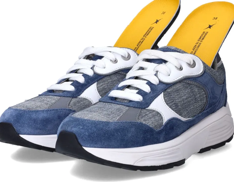 Xsensible Helix Stretchwalker Sneakers Dames|DAMES Veterschoenen|Comfort