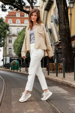 Xsensible Milau Stretchwalker Sneakers Goud Dames|DAMES Veterschoenen|Comfort