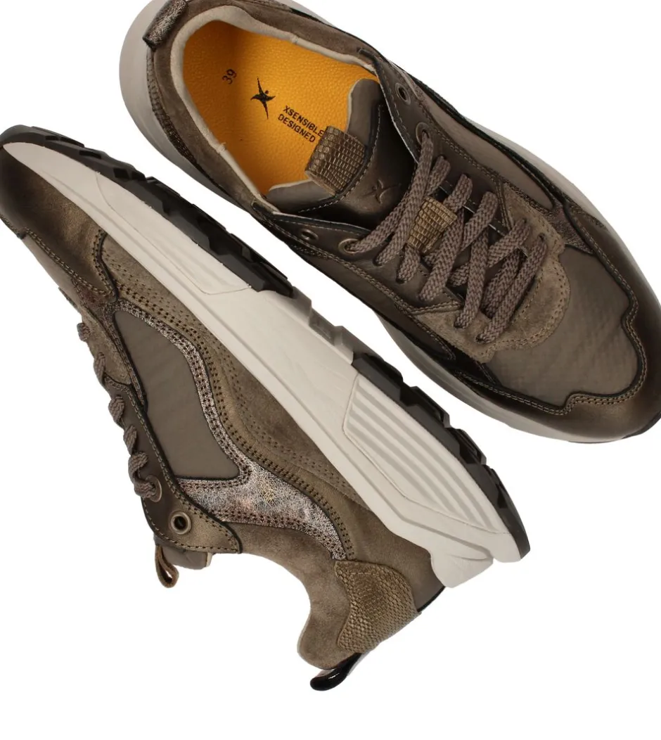 Xsensible Milau Stretchwalker Sneakers Groen Dames|DAMES Comfort|Sneakers