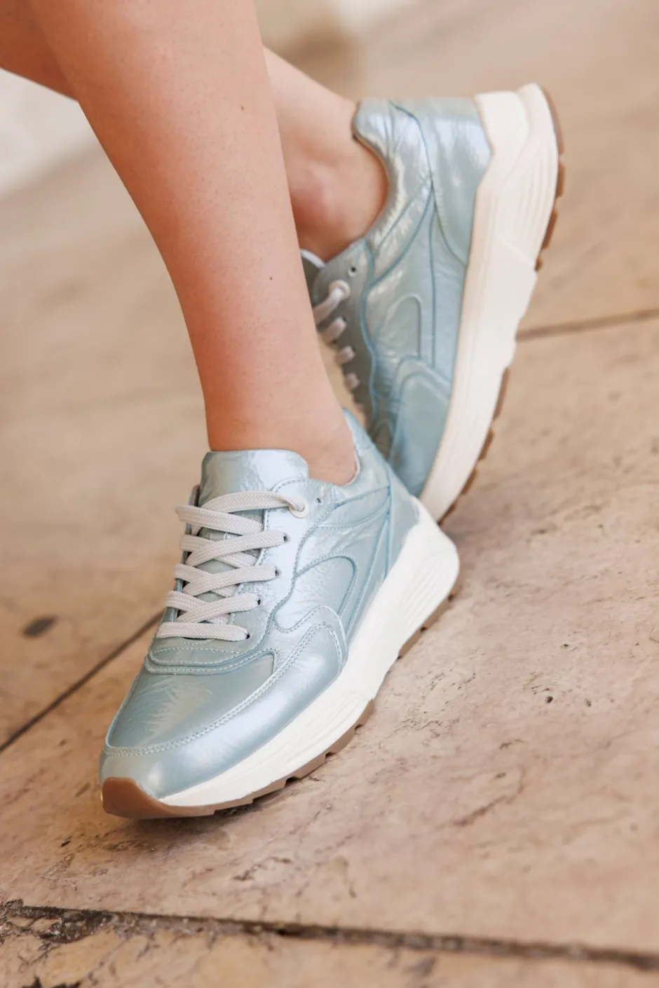 Xsensible Ponte Vecchio Stretchwalker Sneakers Dames|DAMES Veterschoenen|Sneakers