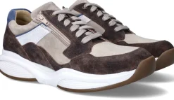 Xsensible SWX14 Stretchwalker Sneakers Bruin Heren|Heren Veterschoenen|Comfort