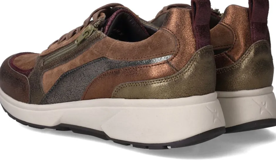 Xsensible Valletta Stretchwalker Sneakers Bruin Dames|DAMES Comfort|Sneakers